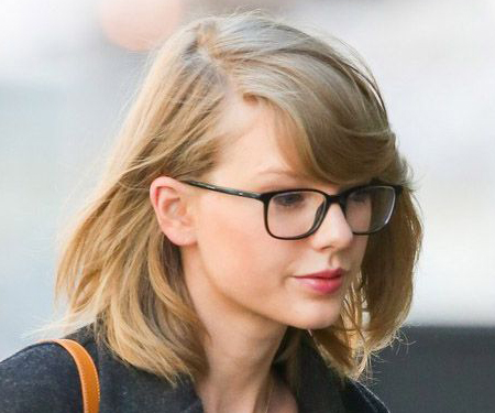 Taylor-Swift Glasses Black Acetate Eyeglasses , UniversalBridgeFit Frames from ABBE Glasses