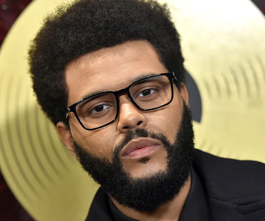 The Weeknd glasses Black Acetate , Metal Eyeglasses , UniversalBridgeFit Frames from ABBE Glasses