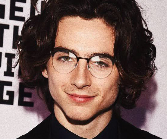 Timothée Chalamet glasses Black Acetate Eyeglasses , NosePads Frames from ABBE Glasses